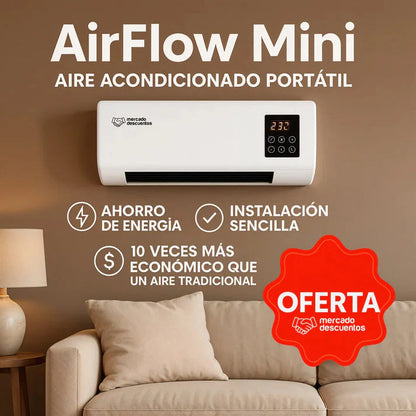 2 En 1 Calefactor Y Aire Acondicionado Split 110v Control Remoto